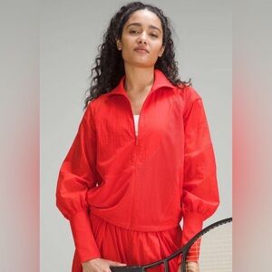 Lululemon Lightweight Tennis Full-Zip Track Jacket Hot Heat Sz 2 Excellent
